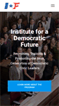 Mobile Screenshot of democraticfuture.org