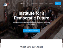 Tablet Screenshot of democraticfuture.org